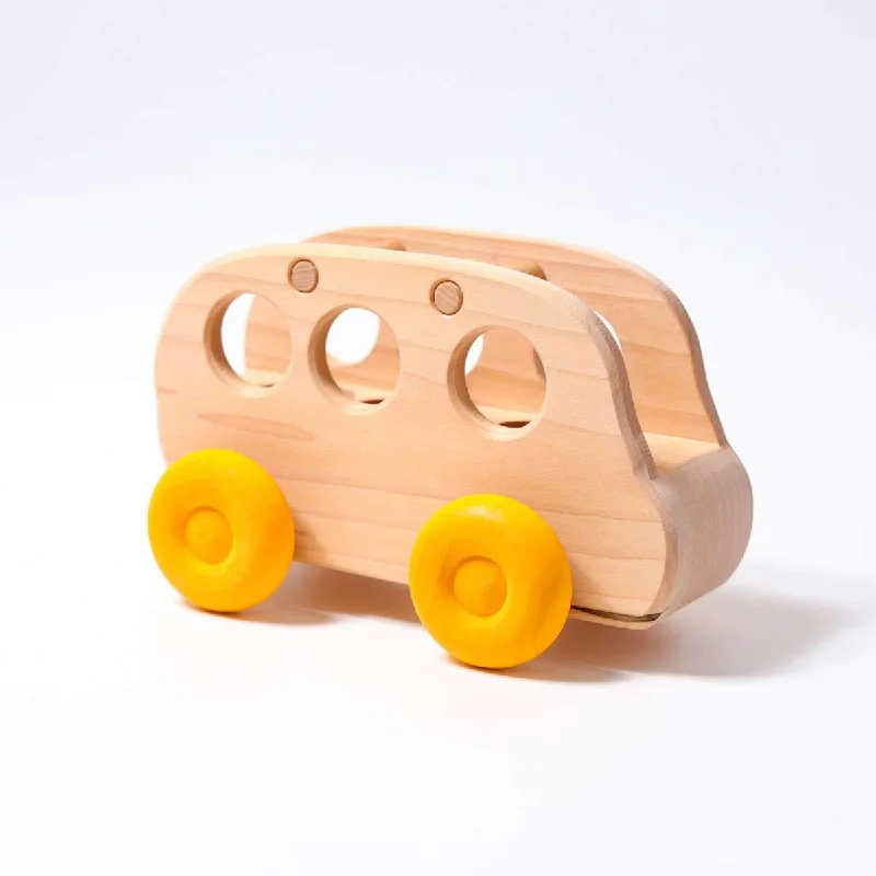 sustainable wooden toys                   Grimm's wooden bus