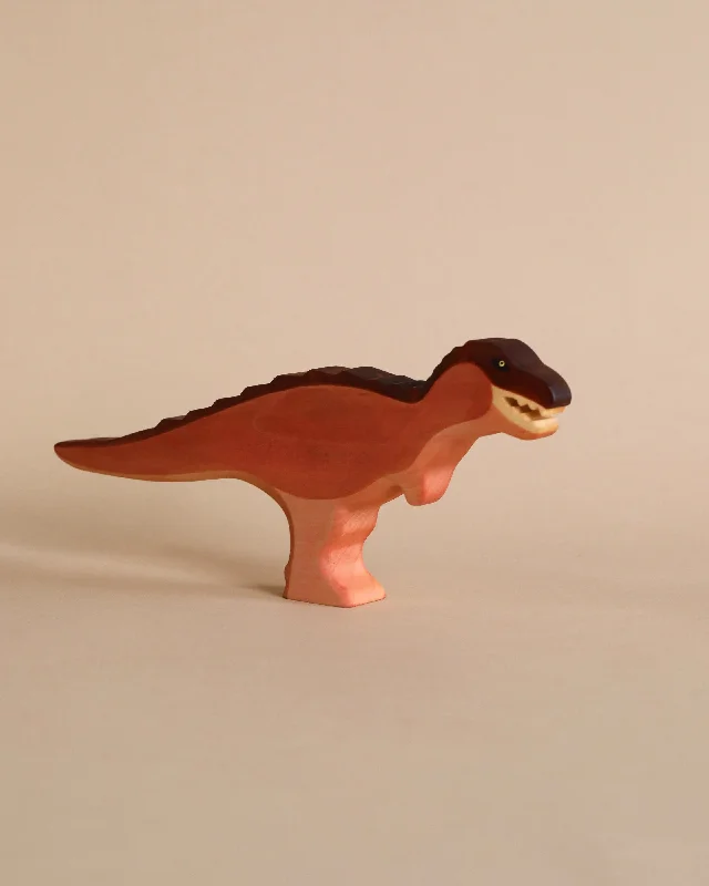 skillfully made wooden toys               Handmade Holzwald T-Rex Maroon