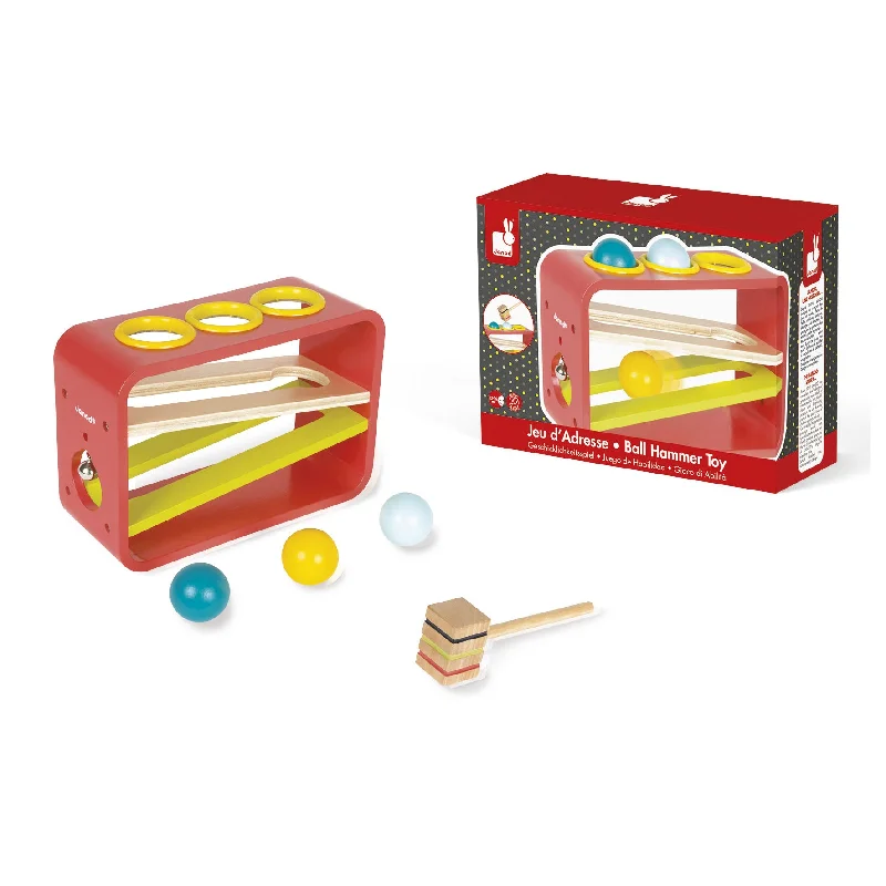 safe and non-toxic wooden toys that parents can trust                   Janod Tatoo Frappa Ball