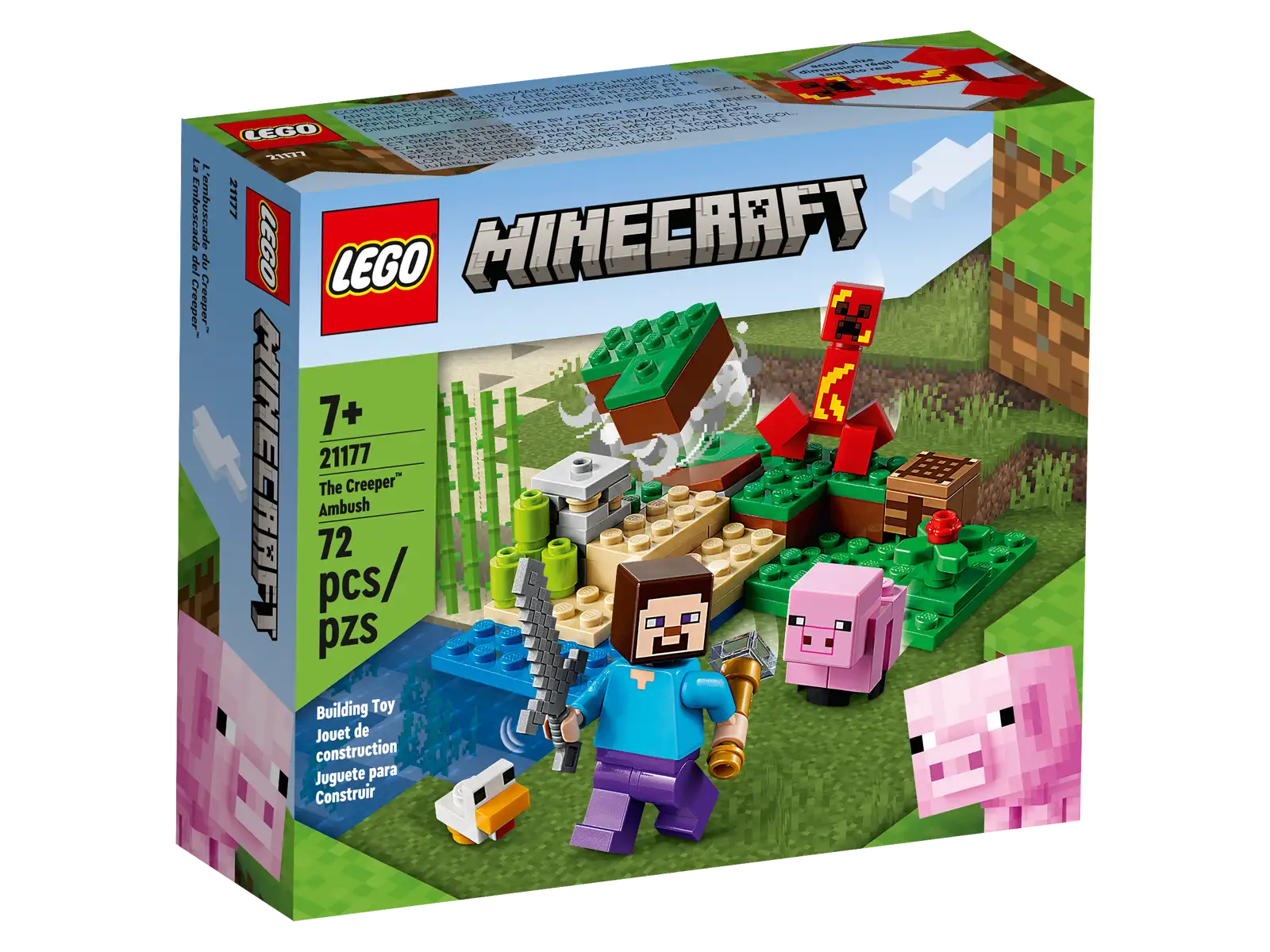 Facilitating collaborative play LEGOLEGO® Minecraft™ The Creeper Ambush 21177