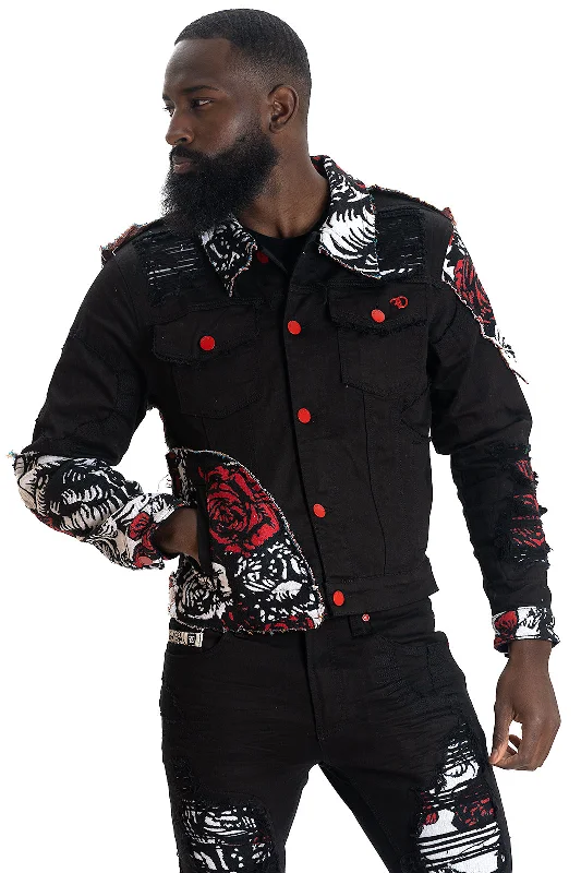 Exclusive offers on men’s wardrobe essentials – save more now! F1044 Cashay Tapestry Denim Jacket - Black Exclusive offers on men’s wardrobe essentials – save more now! F1044 Cashay Tapestry Denim Jacket - Black