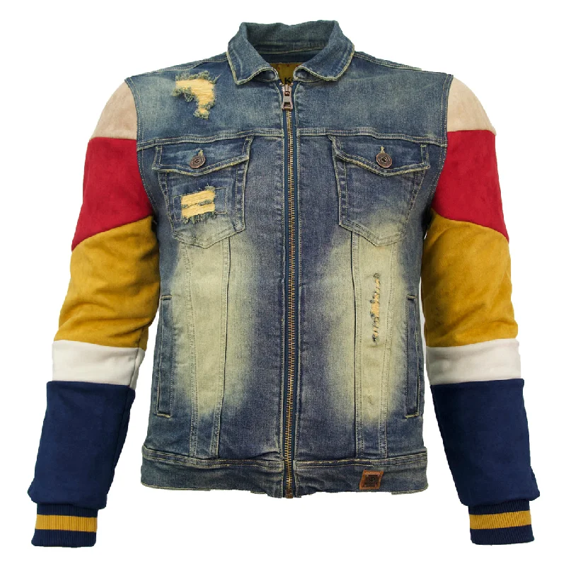 Exclusive offers on the latest clothing styles for men .  M1010 Makobi Ultra Suede  Denim Jacket - Vintage Wash