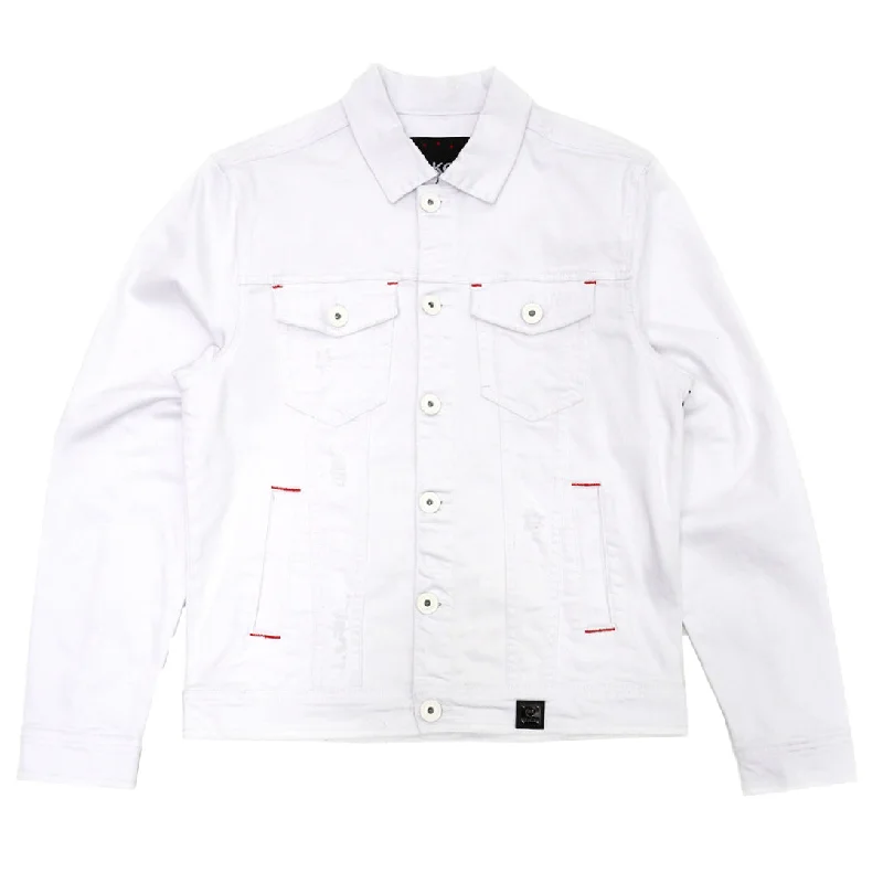 Get trendy clothes for less – Big savings on fashion basics! M1026 Core Denim Jacket - White Get trendy clothes for less – Big savings on fashion basics! M1026 Core Denim Jacket - White