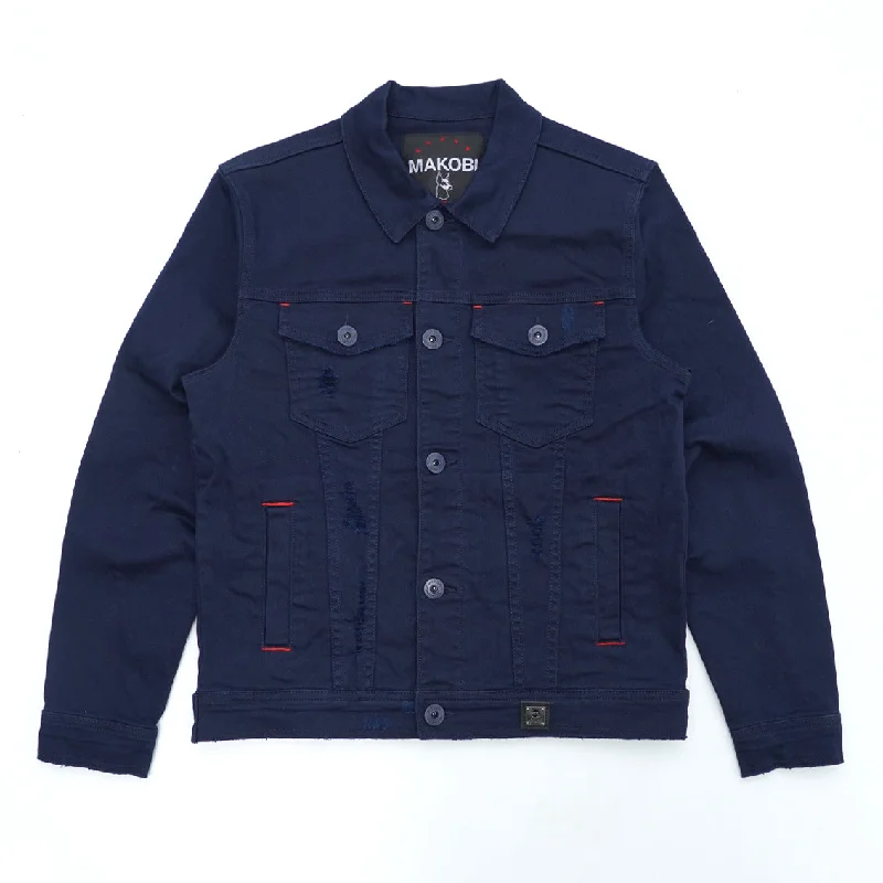 Exclusive discounts on all types of clothing – Shop now! M1026 - Makobi Core Denim Jacket - Navy Exclusive discounts on all types of clothing – Shop now! M1026 - Makobi Core Denim Jacket - Navy