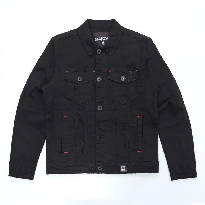 Big discounts on men’s wear – Shop now and save! M1026 - Makobi Core Denim Jacket - Jet Black Big discounts on men’s wear – Shop now and save! M1026 - Makobi Core Denim Jacket - Jet Black