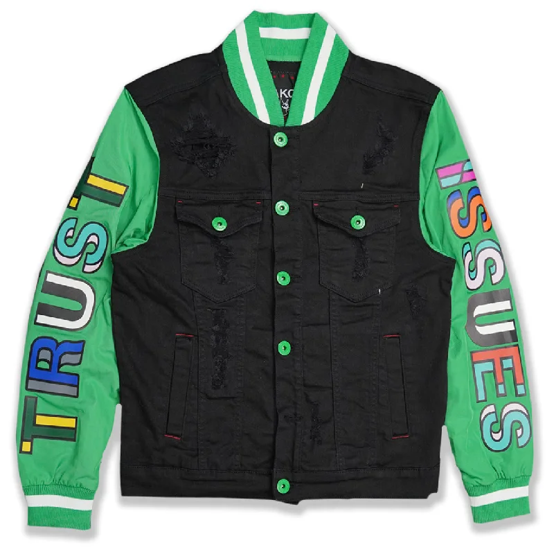 End-of-season clothing sale – Shop now for big savings! M1050 Makobi Trust Issues Denim Jacket - Black End-of-season clothing sale – Shop now for big savings! M1050 Makobi Trust Issues Denim Jacket - Black
