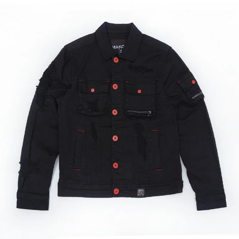 Shop exclusive offers on men’sapparel M1080 "Fall Back" Denim Jacket - Black/Black Shop exclusive offers on men’sapparel M1080 "Fall Back" Denim Jacket - Black/Black