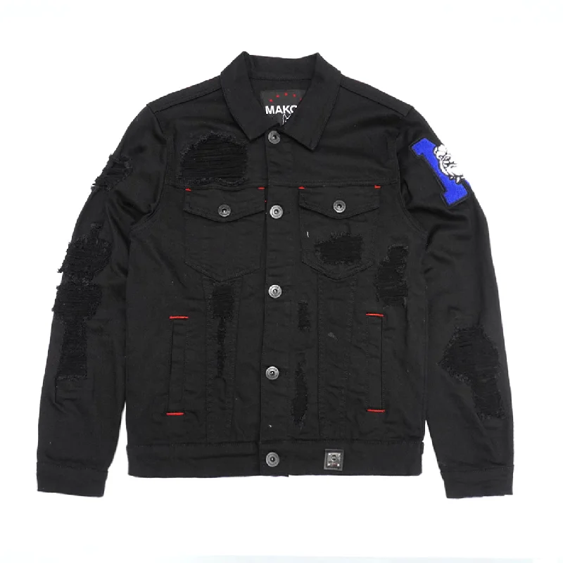 Limited-time discounts on clothing you’ll love   M1090 Leaders Denim Jacket - Black