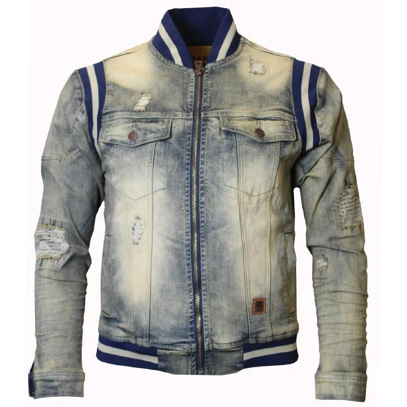 Save big on men’s casual wear – today only! M1094 Drip Squad Varsity Denim Jacket - Dirt Wash Save big on men’s casual wear – today only! M1094 Drip Squad Varsity Denim Jacket - Dirt Wash