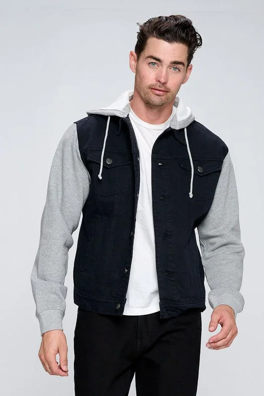 Shop smart, save big – men’s clothing sale on now! Men's Denim Jacket with Fleece Hoodies Shop smart, save big – men’s clothing sale on now! Men's Denim Jacket with Fleece Hoodies