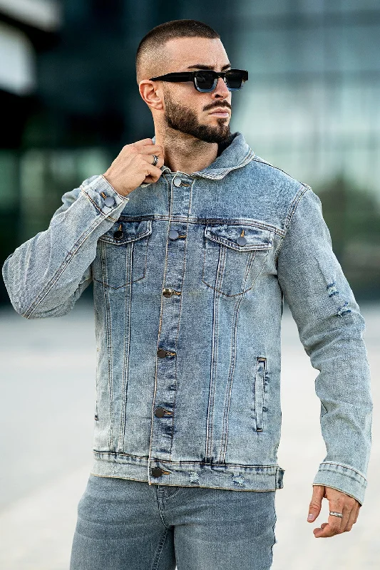 Shop the essentials – men’s wardrobe must-haves on sale.  Men's Stylish Denim Jacket