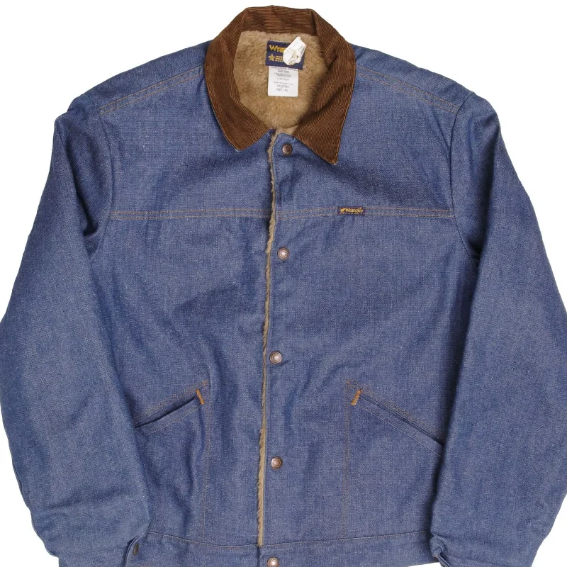 Final clearance: Men’s clothing items up to 70% off! VINTAGE DEADSTOCK WRANGLER FUR LINED DENIM JACKET 1970S SIZE 44 MADE IN USA Final clearance: Men’s clothing items up to 70% off! VINTAGE DEADSTOCK WRANGLER FUR LINED DENIM JACKET 1970S SIZE 44 MADE IN USA