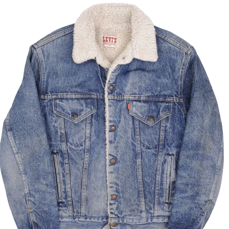 Get ready for the season with exclusive savings on trendy clothes. VINTAGE LEVIS SHERPA TRUCKER DENIM JACKET 1980S SIZE 38R MADE IN USA Get ready for the season with exclusive savings on trendy clothes. VINTAGE LEVIS SHERPA TRUCKER DENIM JACKET 1980S SIZE 38R MADE IN USA