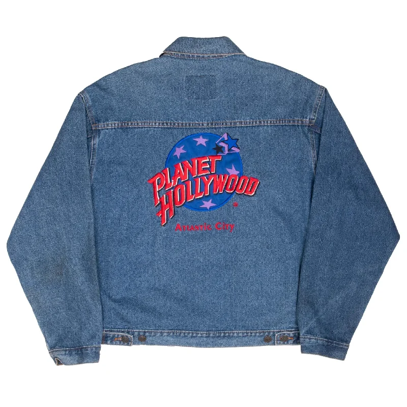 Shop the best clothing sale – Limited-time offer. VINTAGE PLANET HOLLYWOOD ATLANTIC CITY DENIM JACKET 1990S SIZE LARGE Shop the best clothing sale – Limited-time offer. VINTAGE PLANET HOLLYWOOD ATLANTIC CITY DENIM JACKET 1990S SIZE LARGE