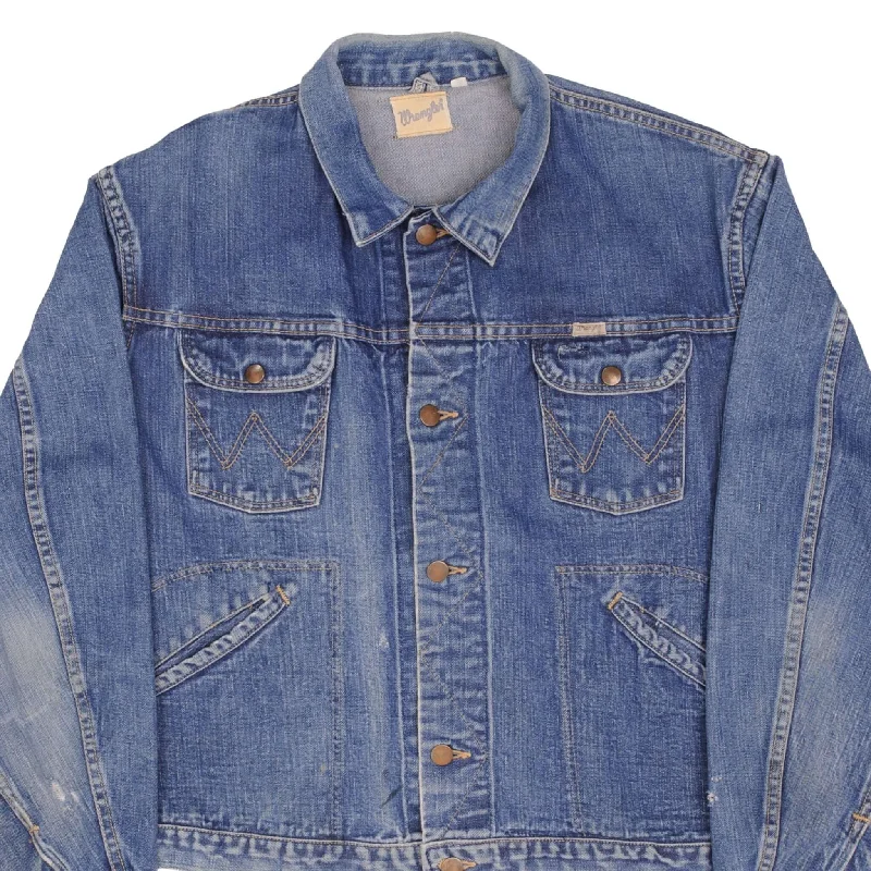 Exclusive discounts on men's fashion – shop today! VINTAGE WRANGLER 4 POCKETS DENIM JACKET SIZE 46 1960S MADE IN USA Exclusive discounts on men's fashion – shop today! VINTAGE WRANGLER 4 POCKETS DENIM JACKET SIZE 46 1960S MADE IN USA