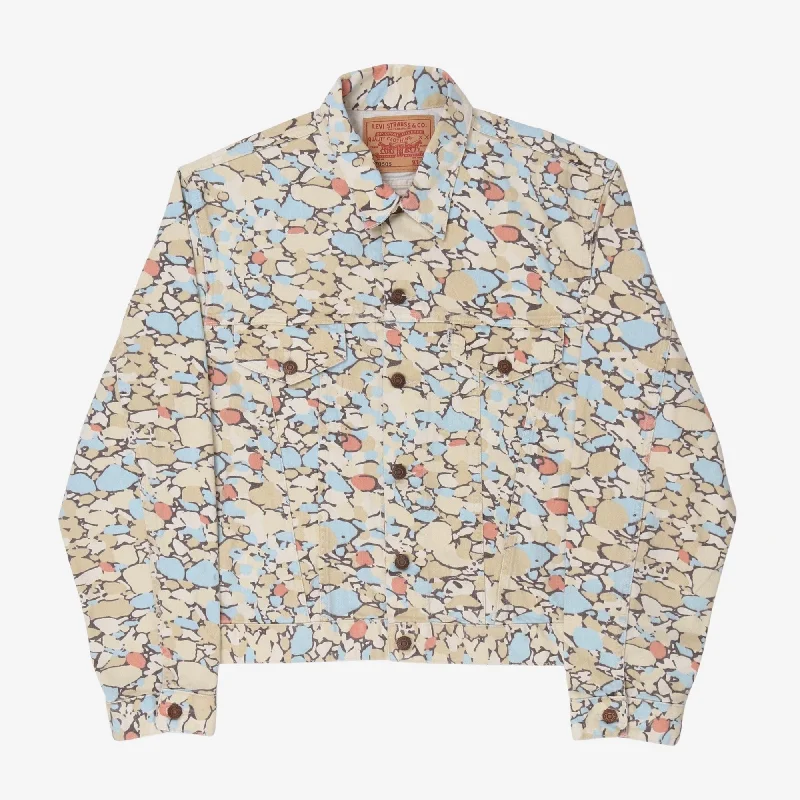 Shop the latest men’s styles at unbelievable prices.  White Tab Trucker Jacket