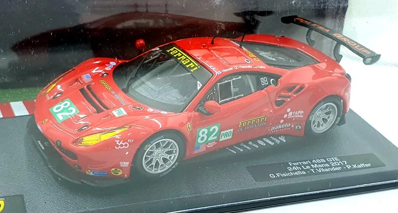 High-quality toy cars Altaya 1/43 Scale 28424J Ferrari 488 GTE #82 24h Le Mans 2017