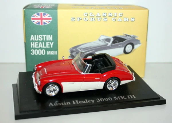 Realistic toy carsATLAS 1/43 - 4 656 105 AUSTIN HEALEY 3000 MK3 - RED / WHITE