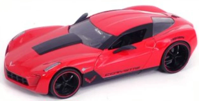 Enthusiastic toysBig Time Muscle - Chevy Corvette Sray 2009 Red 1:24 Scale Diecast Vehicle Enthusiastic toysBig Time Muscle - Chevy Corvette Sray 2009 Red 1:24 Scale Diecast Vehicle