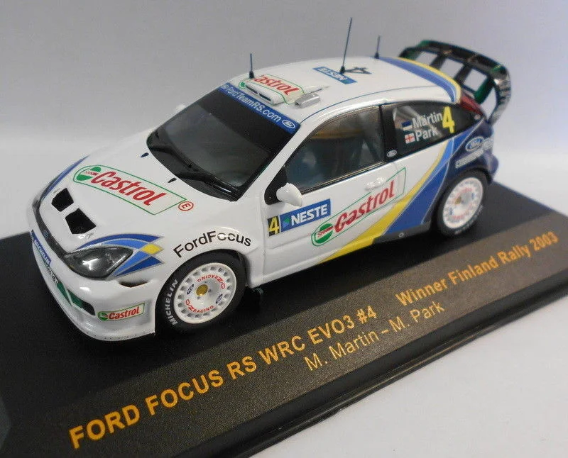 High-quality materials toys Ixo 1/43 Scale RAM124 FORD FOCUS WRC #4 FINLAND 2003