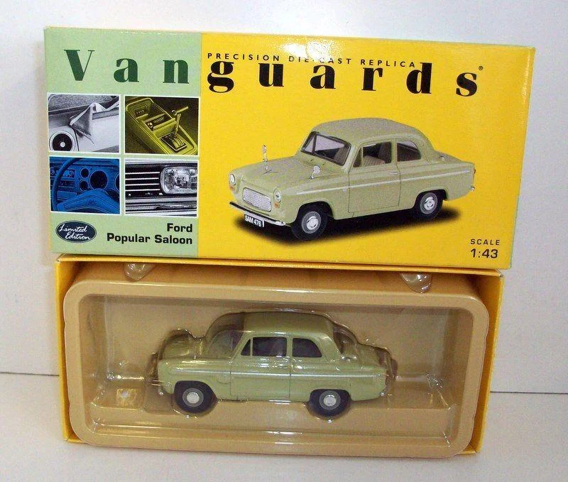 Fun toy carsVanguards 1/43 VA02109 Ford Popular Saloon Sunburst Yellow