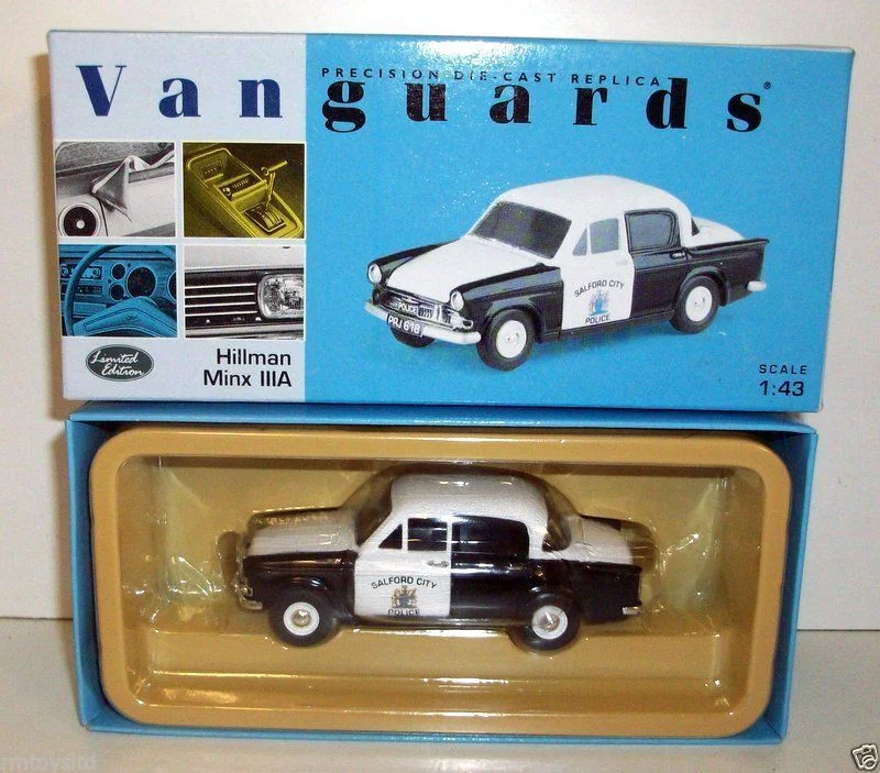 Realistic toy carsVANGUARDS 1/43 VA06801 HILLMAN MINX IIIA SALFORD CITY POLICE