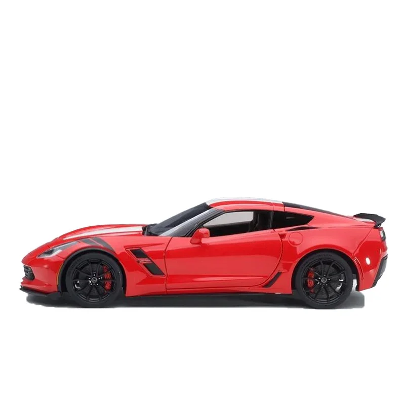 High-quality toy cars CHEVROLET CORVETTE GRAND SPORT (RED/WHITE STRIPES/BLACK FENDER HASH MARKS) - 1:18 Scale Composite Model Car High-quality toy cars CHEVROLET CORVETTE GRAND SPORT (RED/WHITE STRIPES/BLACK FENDER HASH MARKS) - 1:18 Scale Composite Model Car