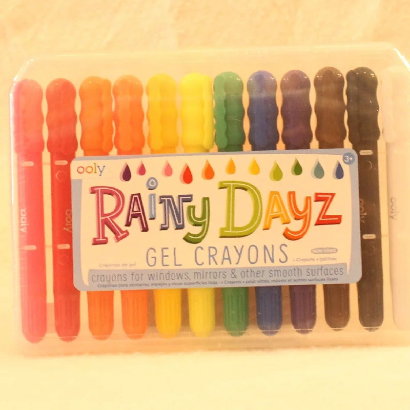 Thought-provoking puzzles Rainy Dayz Gel Crayons