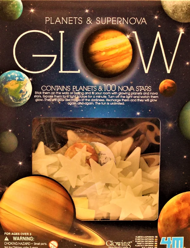 Thought-provoking puzzles Glow-in-the-Dark Planets and Supernova