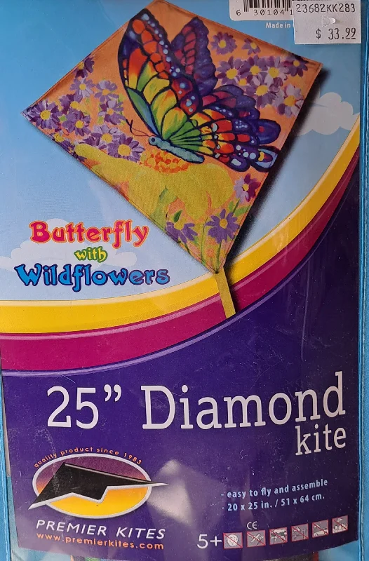 Challenging puzzles Premier Diamond Kite - Butterflies with Wildflowers