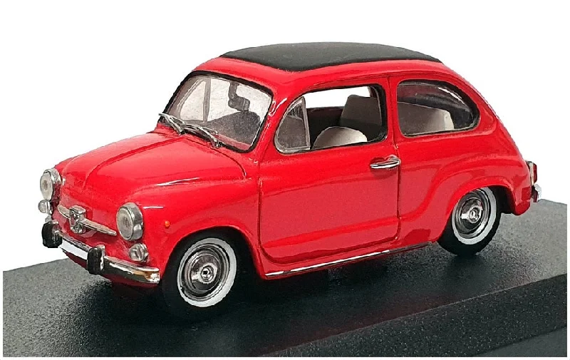 Realistic toy carsDetail Cars 1/43 Scale ART312 - 1965 Fiat 600D With Soft Top - Red