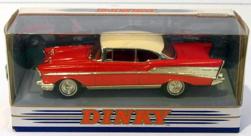 High-quality materials toys Dinky 1/43 Scale DY-2 - 1957 Chevrolet Bel Air - Red