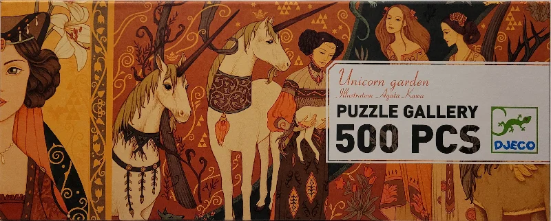 Time-consuming puzzles Djeco Puzzle 500pc - Unicorn Garden