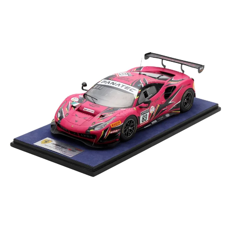 Enthusiastic toysFerrari 488 GT3 No.83 Iron Dames - Winner Gold Cup class 24H Spa 2022 - D. Pin - R. Frey - S. Bovy - M. Gatting - 1:18 Scale Resin Model Car Enthusiastic toysFerrari 488 GT3 No.83 Iron Dames - Winner Gold Cup class 24H Spa 2022 - D. Pin - R. Frey - S. Bovy - M. Gatting - 1:18 Scale Resin Model Car