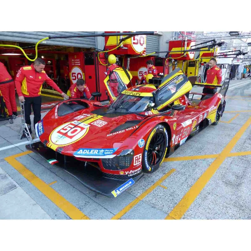 High-quality materials toys Ferrari 499P No.50 Ferrari AF Corse - Winner Le Mans 24H 2024 - A. Fuoco - M. Molina - N. Nielsen - 1:18 Scale Resin Model Car High-quality materials toys Ferrari 499P No.50 Ferrari AF Corse - Winner Le Mans 24H 2024 - A. Fuoco - M. Molina - N. Nielsen - 1:18 Scale Resin Model Car