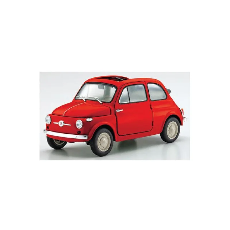 Enthusiastic toysFiat NUOVA 500 Coral Red - 1:18 Scale Diecast Model Car