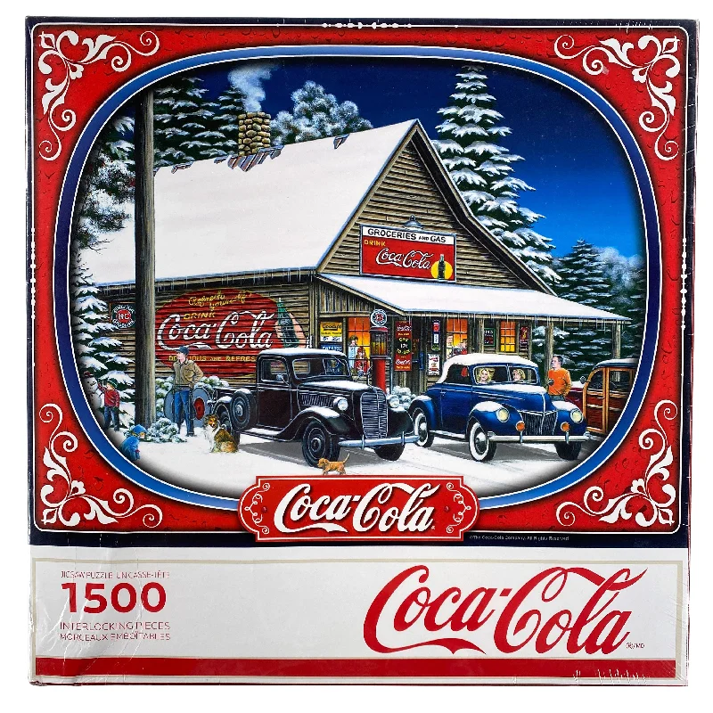 Engaging puzzlesHoliday Tidings 1500 Piece Coca Cola Puzzle