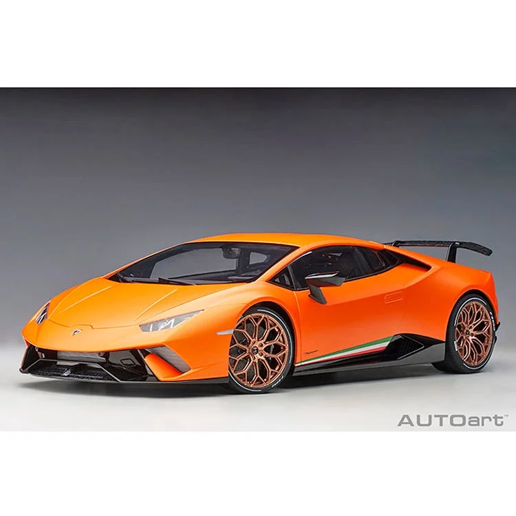 High-quality toy cars LAMBORGHINI HURACAN PERFORMANTE (ARANCIO ANTHAEUS/MATT ORANGE) - 1:12 Scale Composite Model Car High-quality toy cars LAMBORGHINI HURACAN PERFORMANTE (ARANCIO ANTHAEUS/MATT ORANGE) - 1:12 Scale Composite Model Car