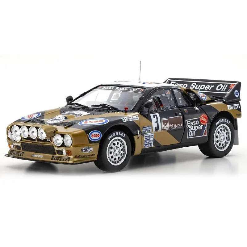 Durable toysLancia Rally 037 1985 Targa Florio Nr. 3 "Grifone Esso" - 1:18 Scale Diecast Model Car Durable toysLancia Rally 037 1985 Targa Florio Nr. 3 "Grifone Esso" - 1:18 Scale Diecast Model Car