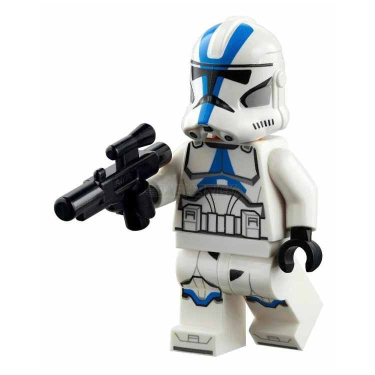 Encouraging imaginative storytelling LEGOLEGO Minifigure - Clone Trooper, 501st Legion (Phase 2) - White Arms, Nougat Head, Helmet with Holes [STAR WARS]