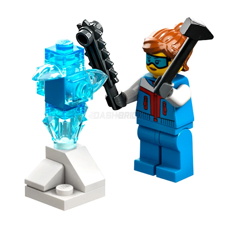 Offering endless joy LEGOLEGO Minifigure - Female, Ice Sculptor, with Ice Sculpture and Tools [CITY]