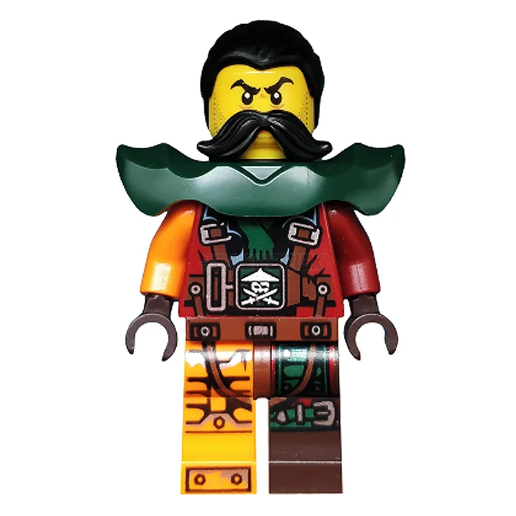 Reflecting popular cultures LEGO themesLEGO Minifigure - Flintlocke - Shoulder Armor (2016) [NINJAGO]
