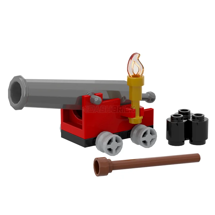 Promoting spatial awareness LEGOLEGO "Pirate Cannon" - Working Spring Loaded, Cannon Balls [MiniMOC]