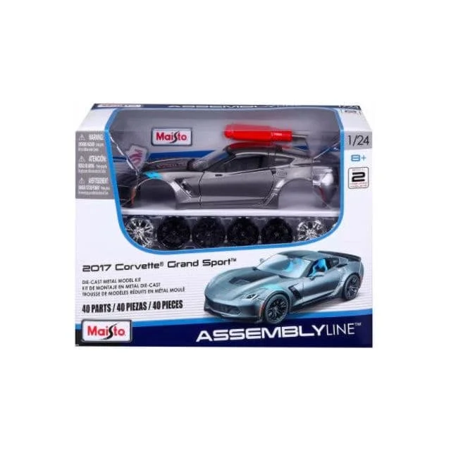 Durable toysMAISTO 1/24 Assembly Line 2017 Chevrolet Corvette Grand Sport Metal Kit