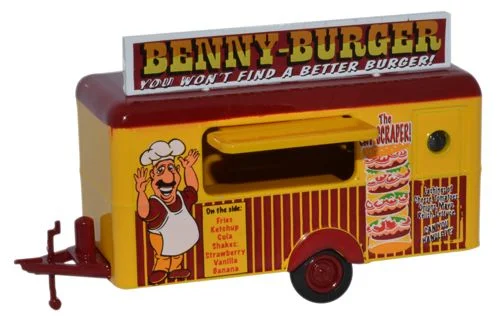 Playful toys Oxford Diecast Benny Burger Mobile Trailer - 1:76 Scale