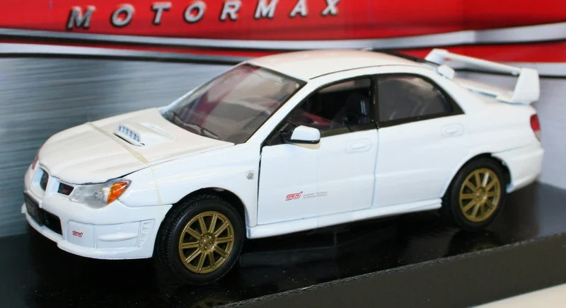 Playful toys MotorMax 1/24 Scale Metal Model Car 73330 - Subaru Impreza WRX STi - White Playful toys MotorMax 1/24 Scale Metal Model Car 73330 - Subaru Impreza WRX STi - White