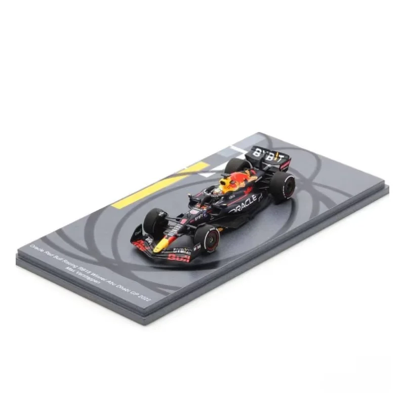 Fun toy carsOracle Red Bull Racing RB18 No.1 - Winner Abu Dhabi 2022 - Max Verstappen. (With tyre marks). With Acrylic Cover - 1:18 Scale Resin Model Car Fun toy carsOracle Red Bull Racing RB18 No.1 - Winner Abu Dhabi 2022 - Max Verstappen. (With tyre marks). With Acrylic Cover - 1:18 Scale Resin Model Car