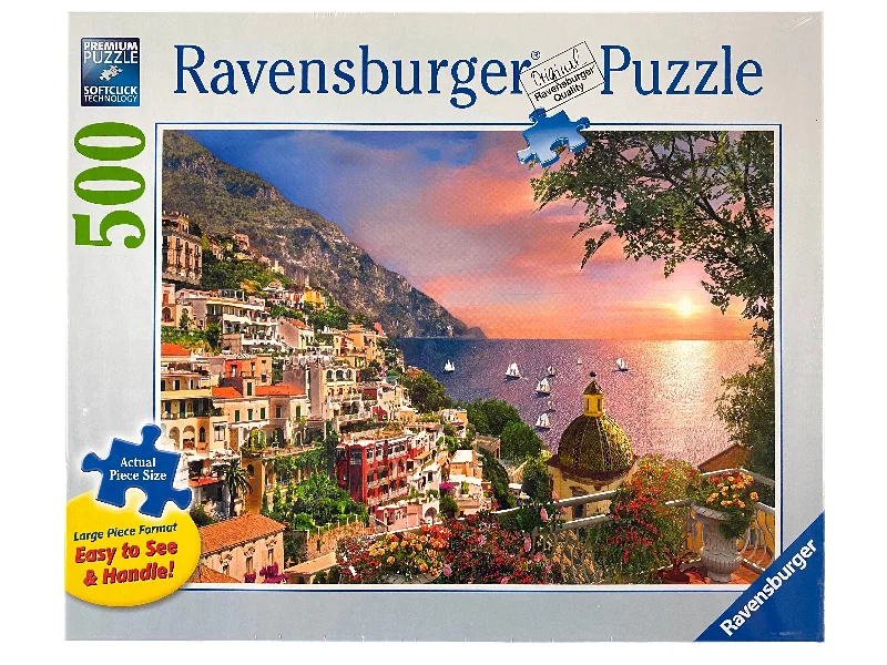 Intricate puzzles Positano large format 500 piece puzzle