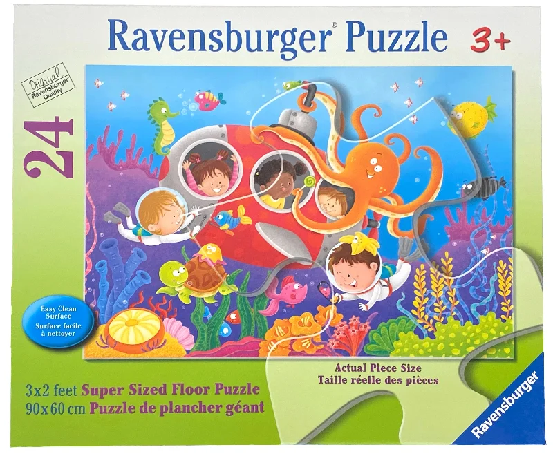 Casual games Deep Diving Friends 24 Piece Floor Puzzle