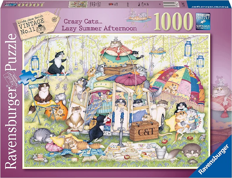 Exciting gamesRavensburger Crazy Cats, The Good Life 1000 Piece